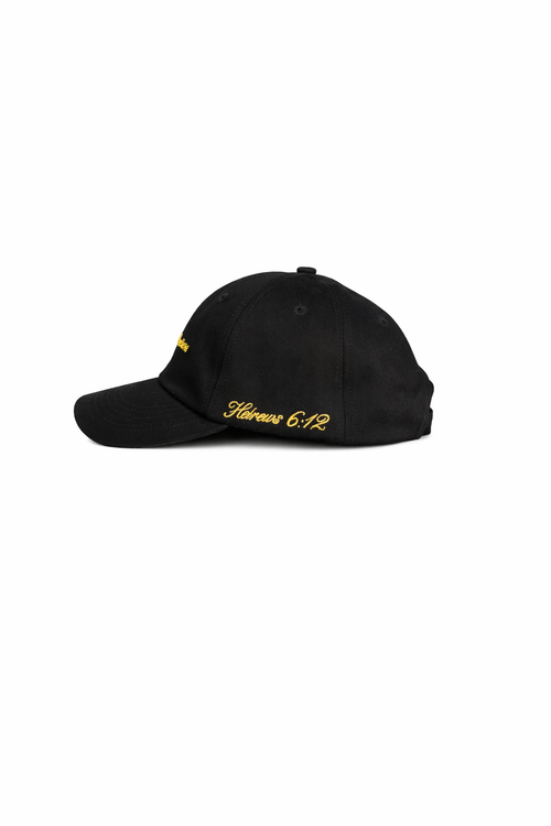 Faith & Patience Signature Cap - Black and Gold