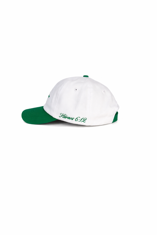 Faith & Patience Two Tone Signature Cap - Green and White