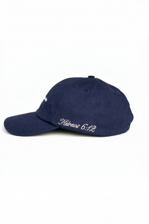 Faith & Patience Signature Cap - Navy and White